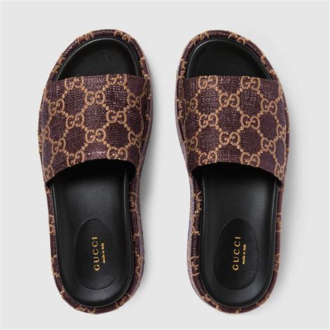 gucci fur slides women|gucci women's slides clearance sale.